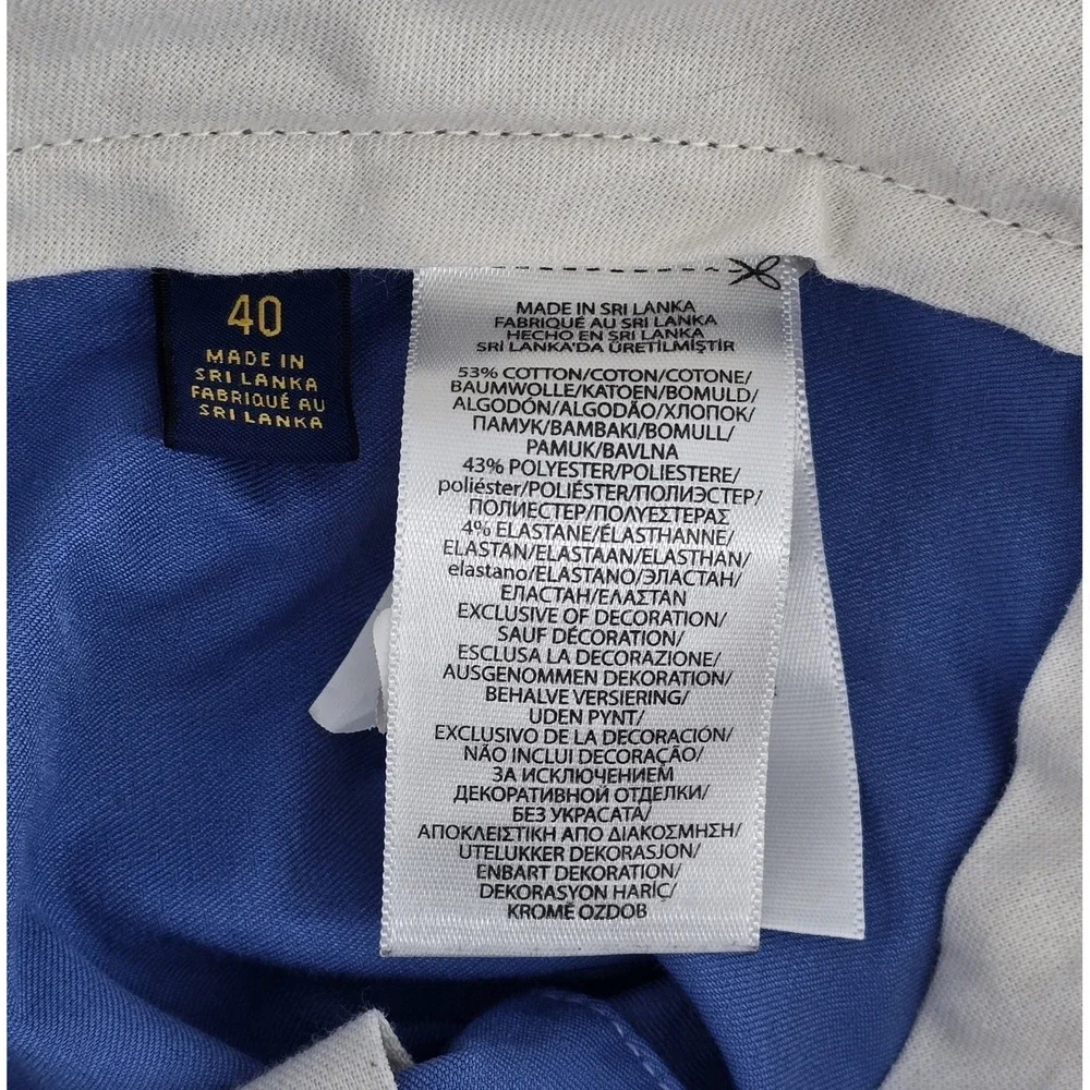 Polo Ralph Lauren Men's Golf Shorts Sz 40 Magnolia Lane Blue Classic Fit Stretch